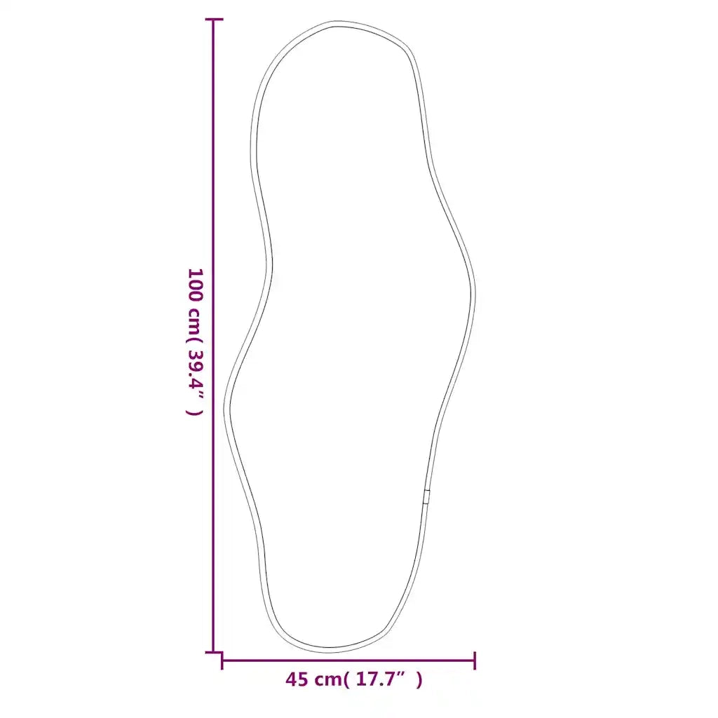 Specchio da Parete Dorato 100x45 cm 348263