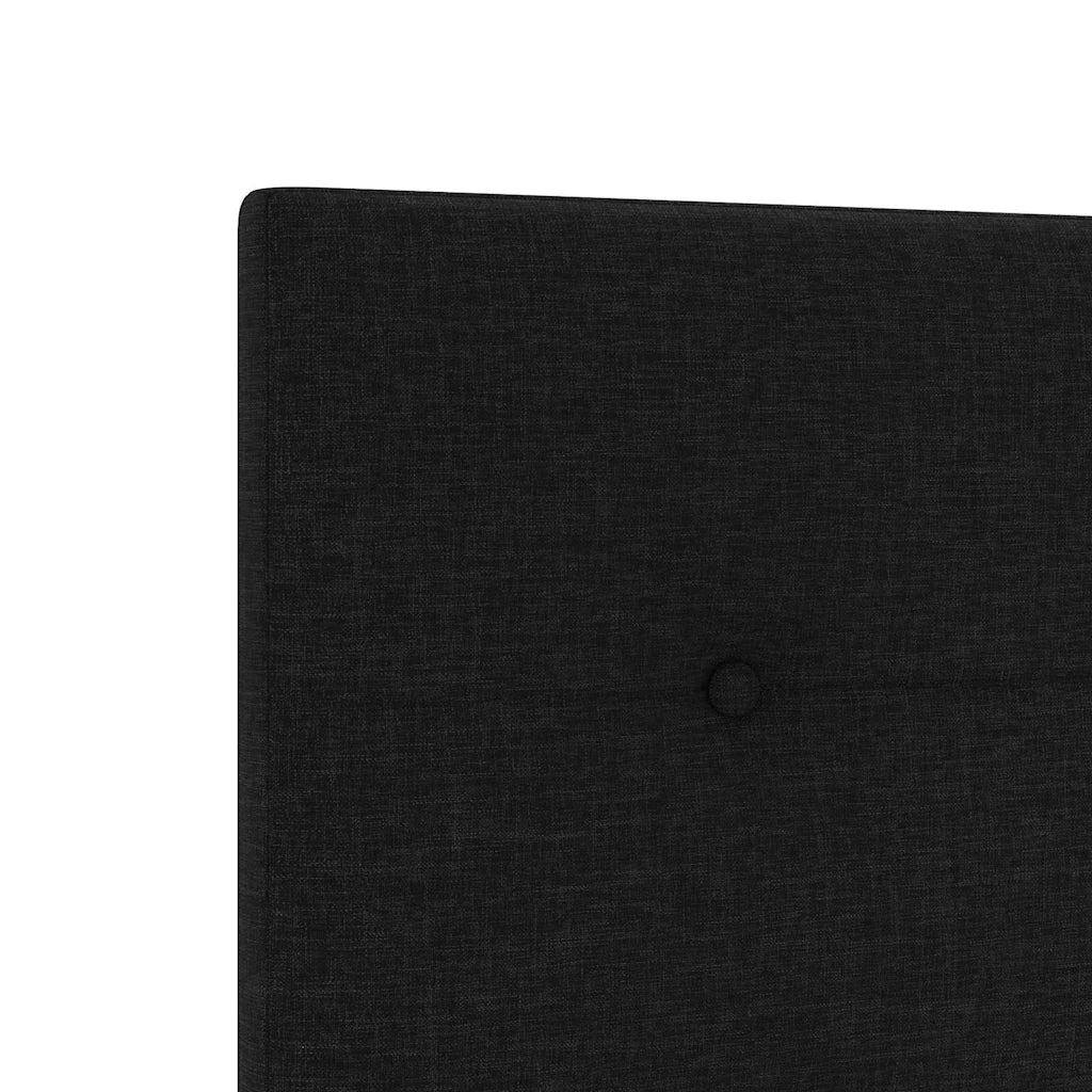 Struttura del letto con testiera-Giroletto Nero 80 x 200 cm Tessuto 640645
