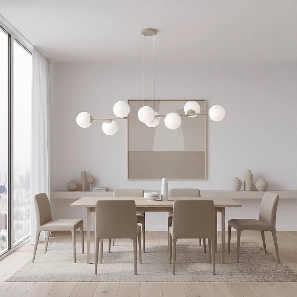 Lampada a sospensione MAGNUS 8xE14 beige Emibig
