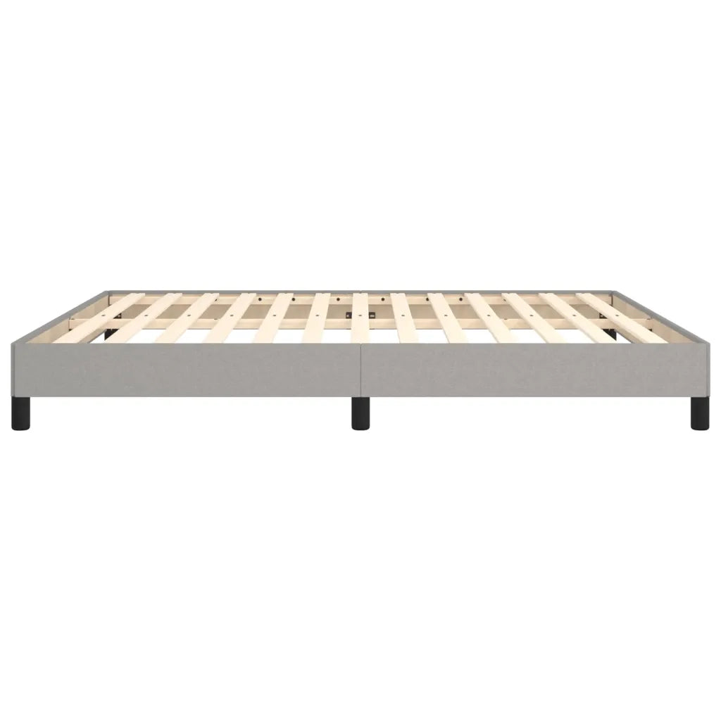 Letto matrimoniale | Letto per adulti | Giroletto senza Materasso Grigio Chiaro 160x200 cm Tessuto