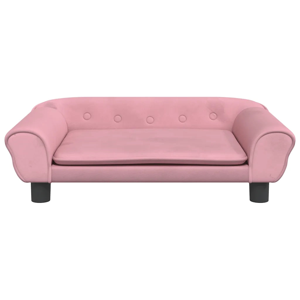 Divano per Bambini-Sofa-Divanetto Rosa 70x45x26 cm in Velluto