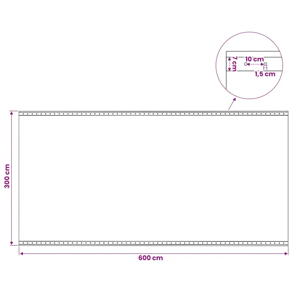 Telo con Occhielli 2 pz Verde 3 x 6 m 260 gsm PE 3429759
