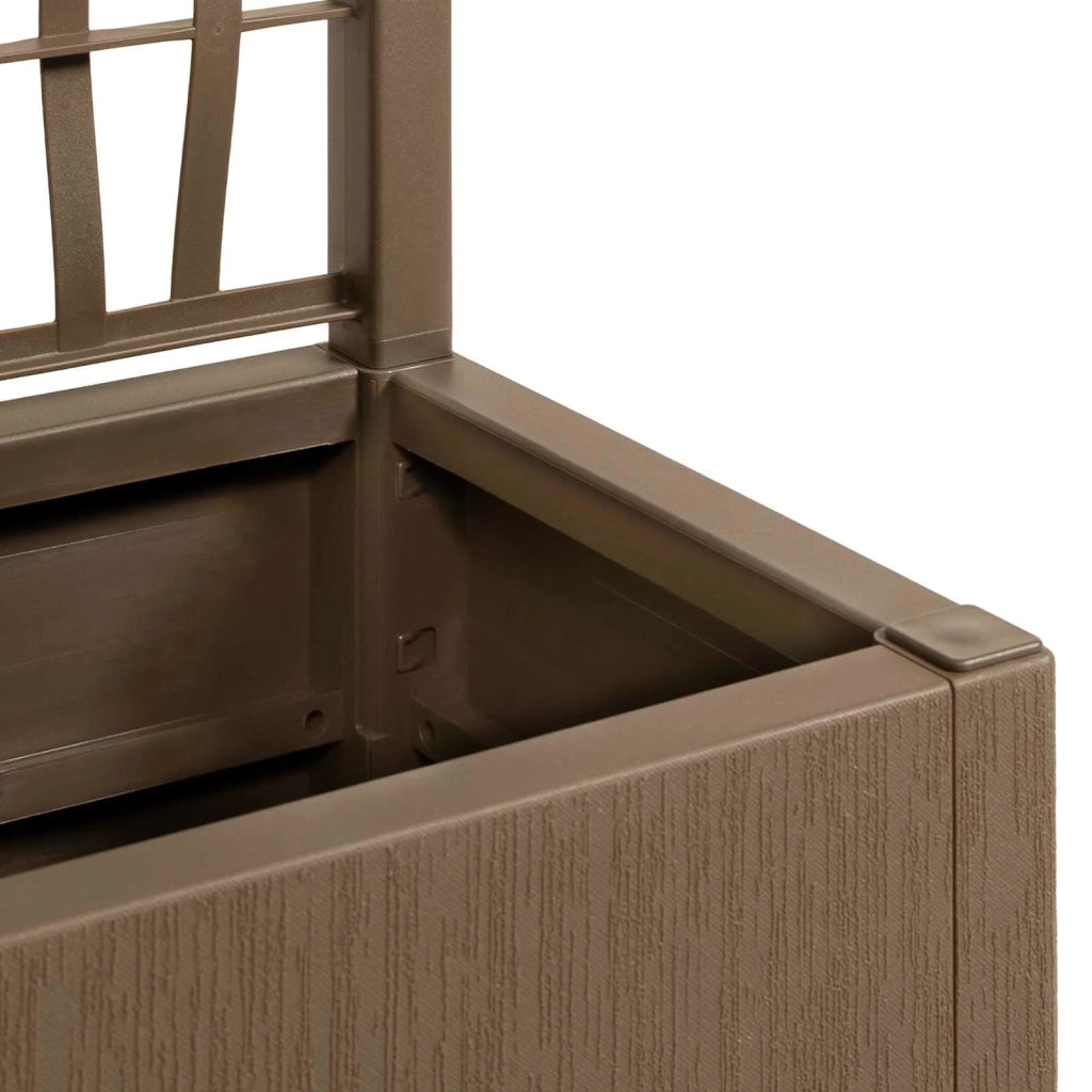 Vaso da Giardino con Trellis Marrone 80 x 36 x 140 cm PP 42036844
