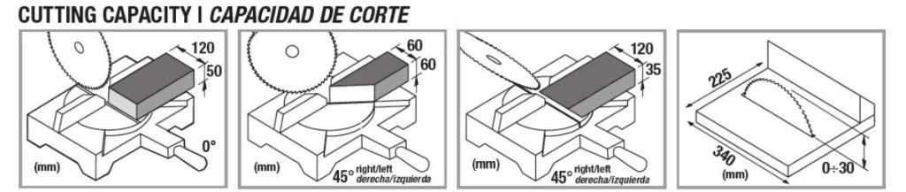 Troncatrice per Legno Tr 076 Lama Ø 210 mm Femi