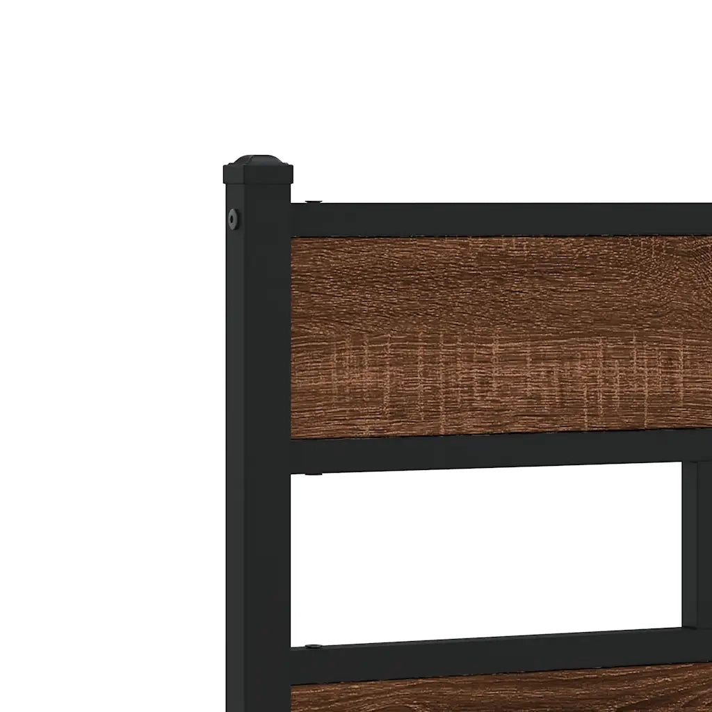 Giroletto senza Materasso-Struttura Letto Rovere Marrone 90x200cm in Truciolato 706886