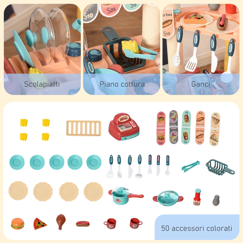 Cucina Giocattolo per Bambini ¨C Minimal ¨C 79.5x33x90.5 cm