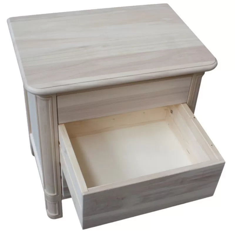 comodino classico 3 cassetti legno grezzo 59x42x61 (3201) - Mobili 2G
