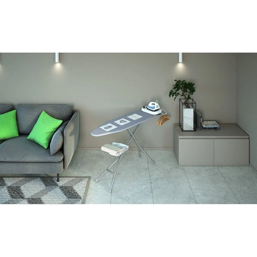 Colombo CLM850137 Turbo Vapor Asse da Stiro 120x40 cm 6 posizioni altezza fino a 95 cm portacaldaia 10 Kg griglia portabiancheria colore Grigio