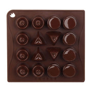 Stampo per bcioccolatini silicone 16 forme