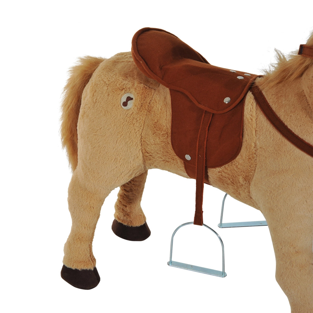 Cavallo a Dondolo su Ruote ¨C zephmum ¨C 60 cm, Beige