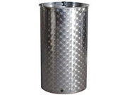 CONTENITORE ENOLOGICO FONDO A PENTOLA INOX AISI 304 SALDATO- - lt.1000 ø mm.950x1500h. bocc.F1 fiorettato - 1 pezzi BELVIVERE