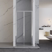 Porta Pieghevole 87-91x185h 4mm Cromato - Volta