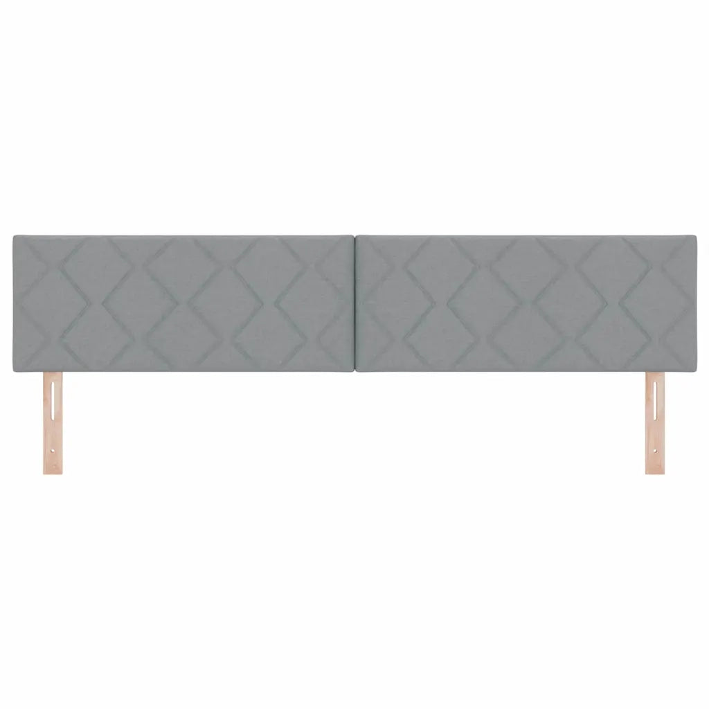 Testiera | Testata LED Grigio chiaro 200 cm Tessuto