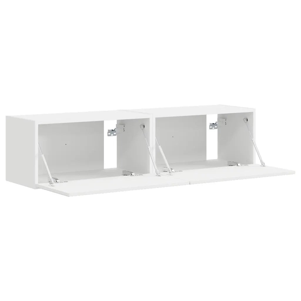 Mobile TV da parete 2 pcs Bianco 60 x 31 x 29,5 cm 892190
