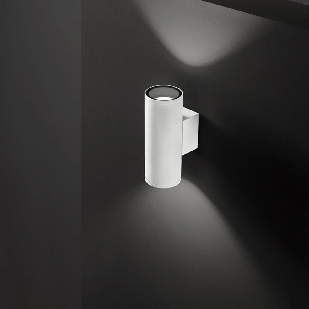 Applique Esterno Moderna Quarondo Alluminio Bianco 2 Gu10 Ip65