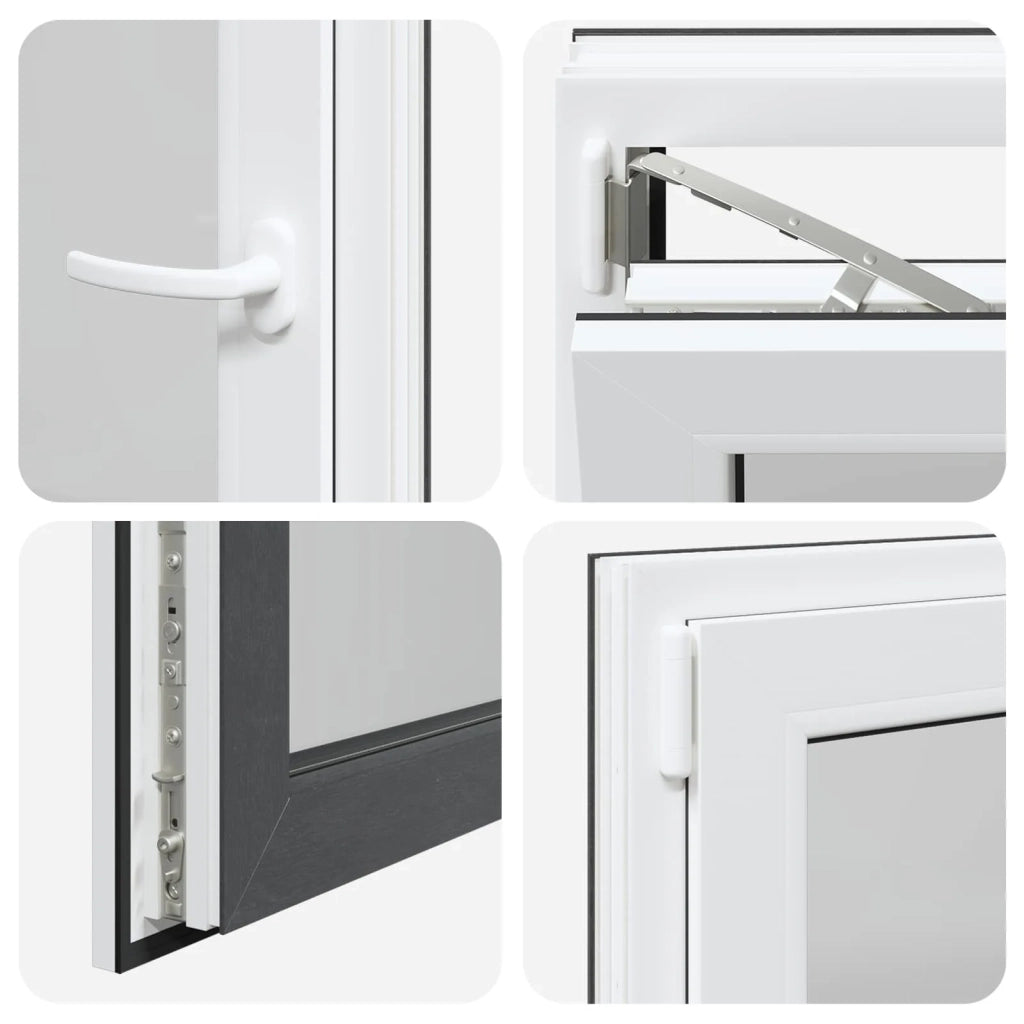 Finestra per Soffitta RISOR 60 x 100 cm PVC e Vetro Antracite