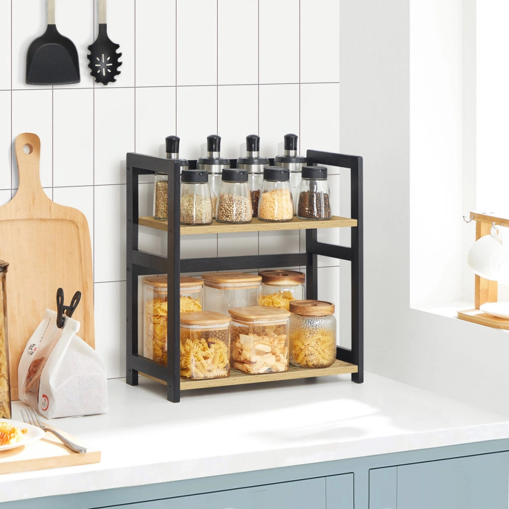 Organizzatore per Spezie Artisan con Ripiani in Bambù