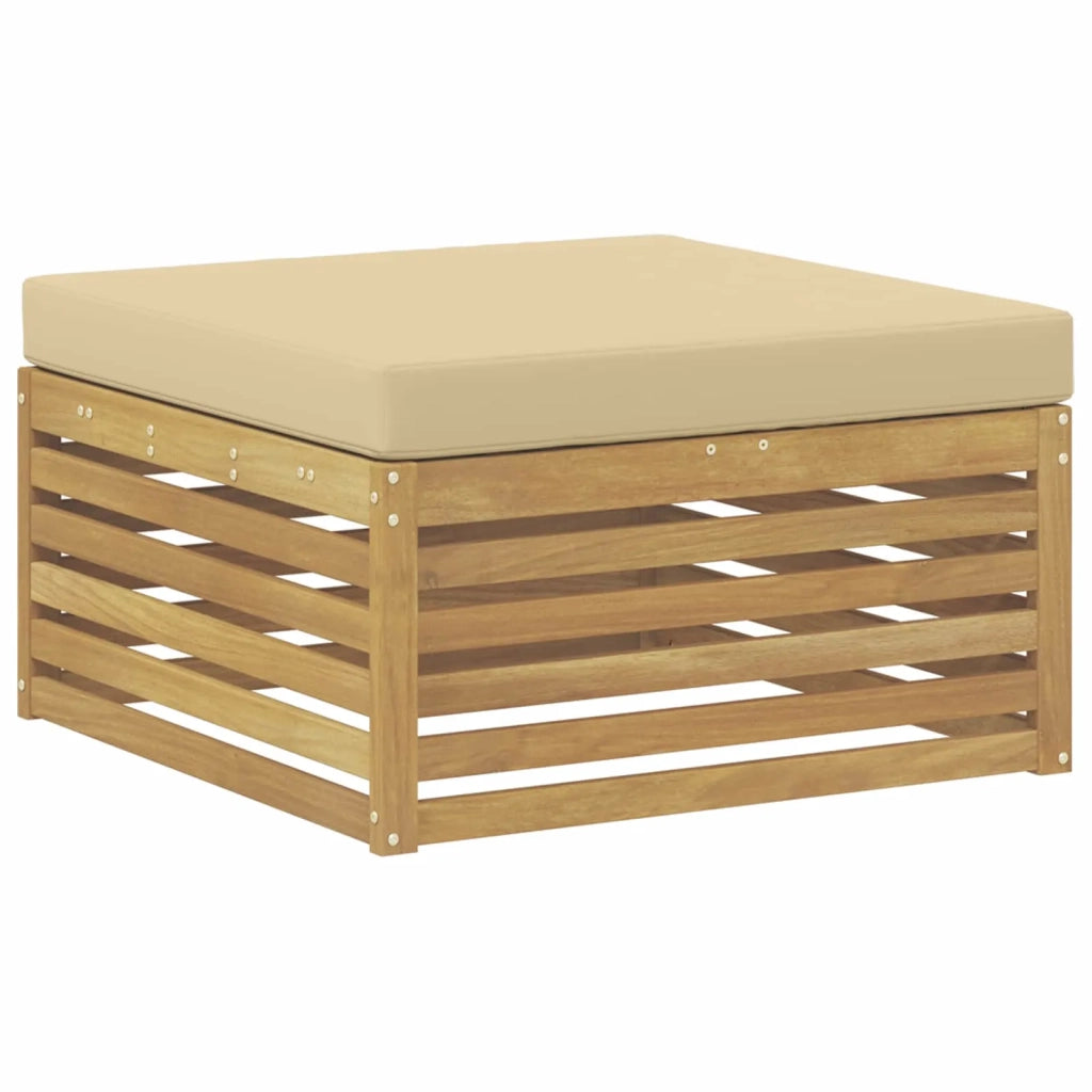 Set di divani da esterno 4 pcs Bianco e Beige 3390283