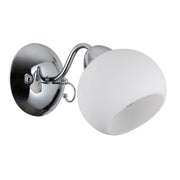 Applique Italux Masseri 1 luce cromata bianca E27 40W