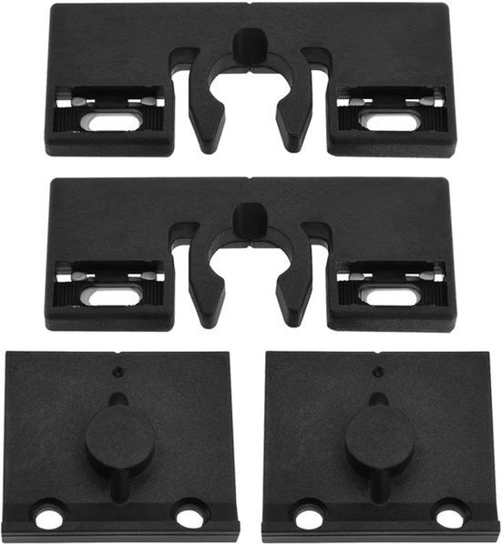 Set di Cerniere per Porta di Balcone - Compatibile - Nero - 74mmx29.5mm - 253655 254617 98050401 - 2 Set