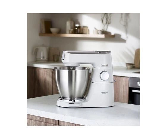 Kenwood KVL65.001WH Titanium Chef Baker XL Lite Impastatrice Planetaria 1200W ciotola 7L bilancia integrata 6 velocita' colore Bianco
