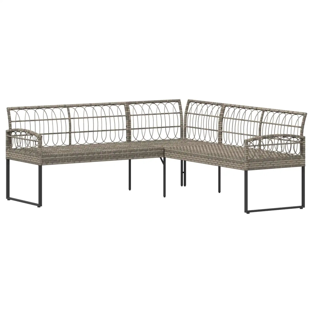 Set Divano da Giardino con cuscino 2 pcs Grigio 42026819