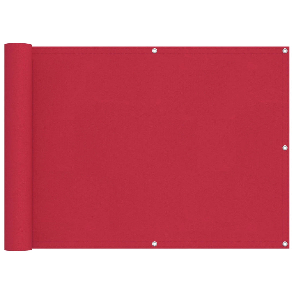 Schermo da balcone-Pannello per balcone Borgogna 75 x 300 cm Tessuto Oxford