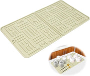 Matte antiscivolo per doccia - Resistente al calore - Verde - 1 pezzo - Silicone - 24,5 x 46,5 cm