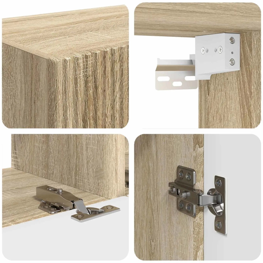 Set di Mobiletto da TV a Parete 4 pcs Rovere Sonoma 3408927