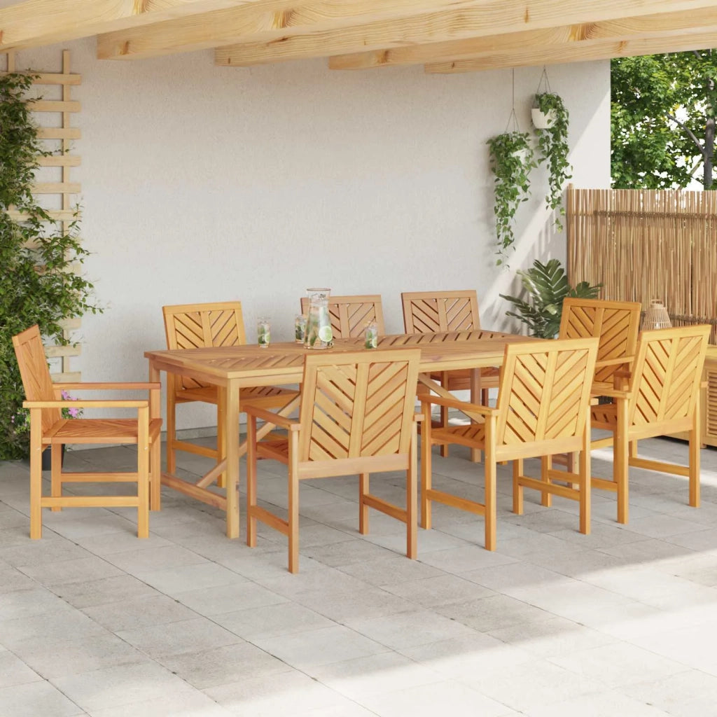 Sedia da pranzo 8 pcs Naturale 62.5 x 59 x 89 cm 3154133