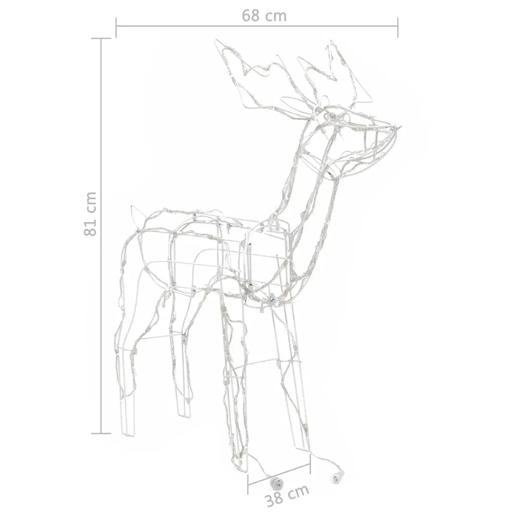 Decorazioni di Natale a Forma di Renne 3 pz 229 LED 51011