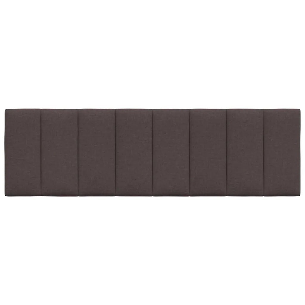 Cuscino Testiera Hanko Marrone Scuro 160 cm in Tessuto 4019173