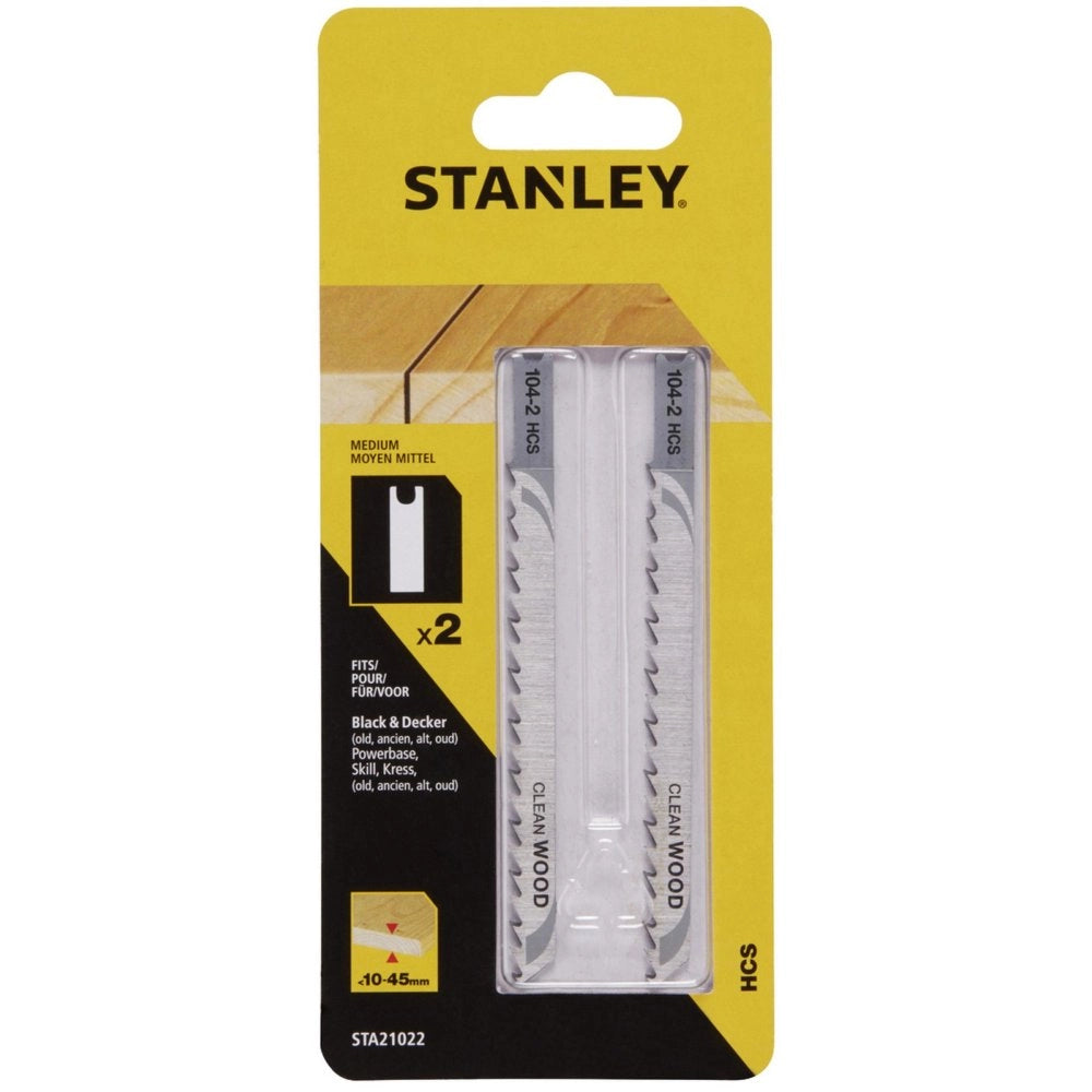 1pz piranha/stanley sta21022 (x21083) 2 lame legno taglio grosso attacco ad u cod:ferx.34932