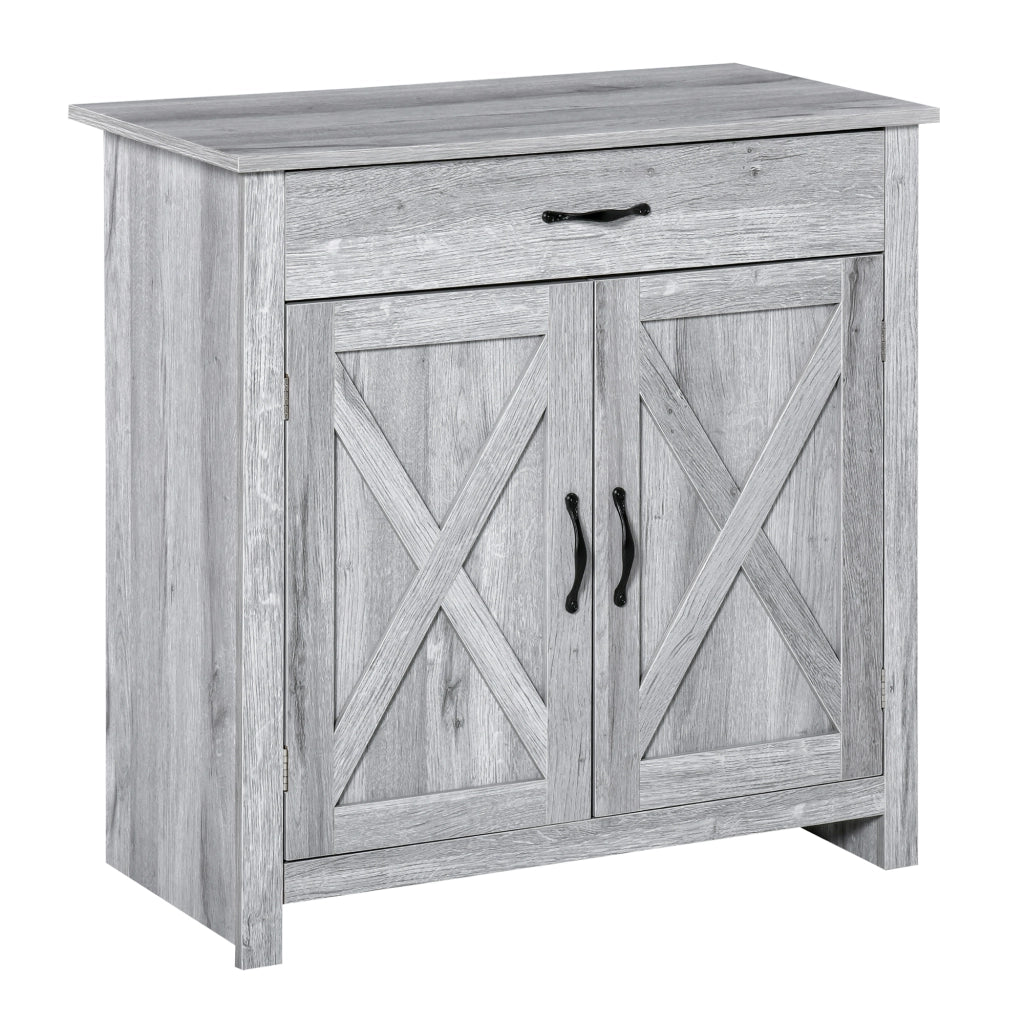 Buffet ¨C zephmum ¨C Legno Effetto Grigio Chiaro 80x39.7x80
