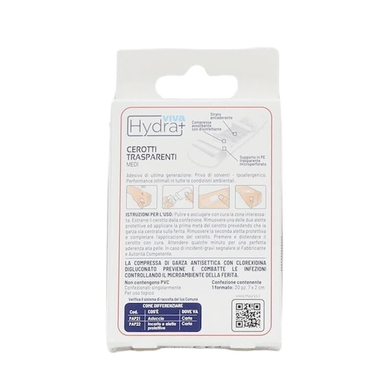 HYDRA VIVA+ CEROTTI TRASPARENTI IN CONFEZIONE DA 20 PZ