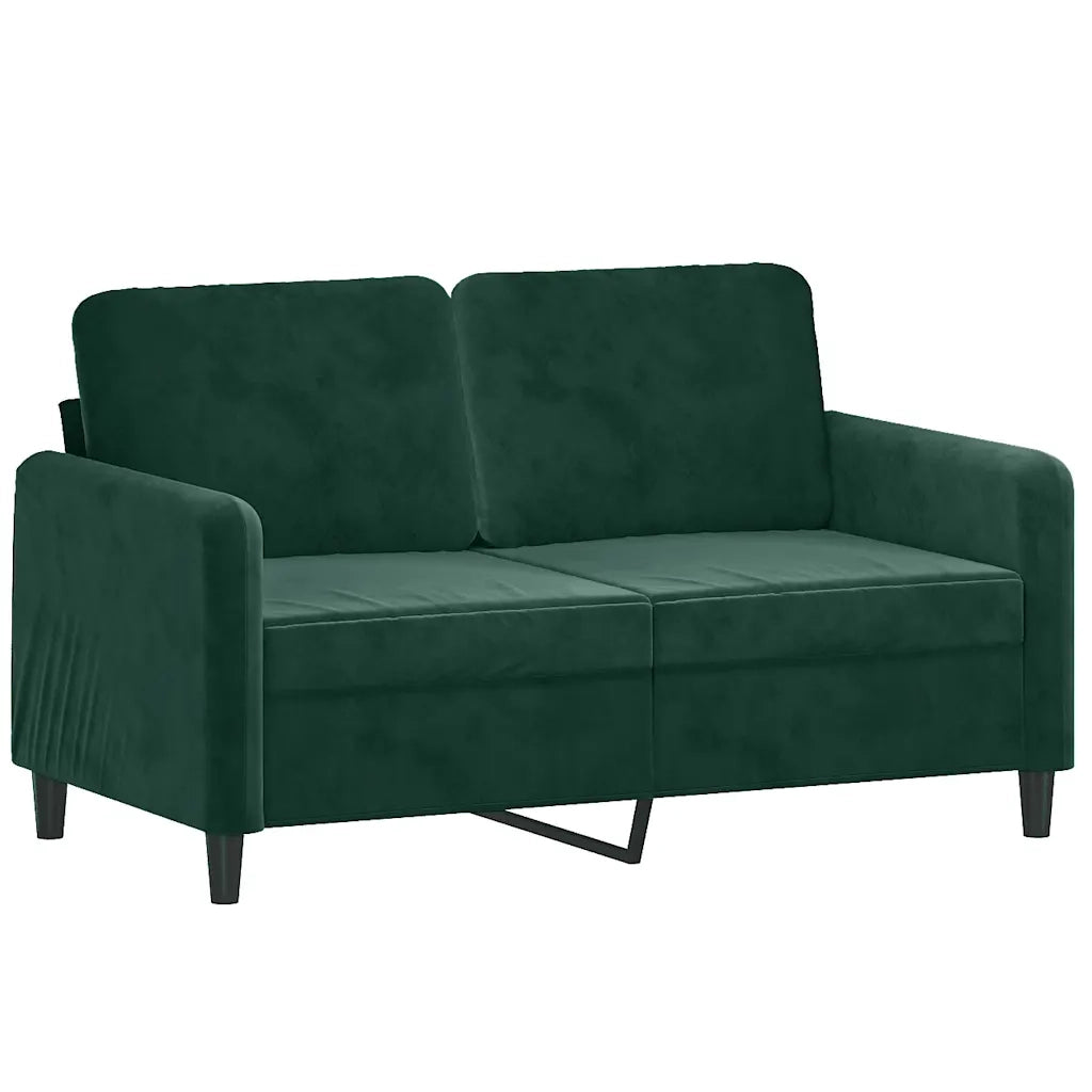 Set di Divani 2 pz Verde Scuro in Velluto 3201976
