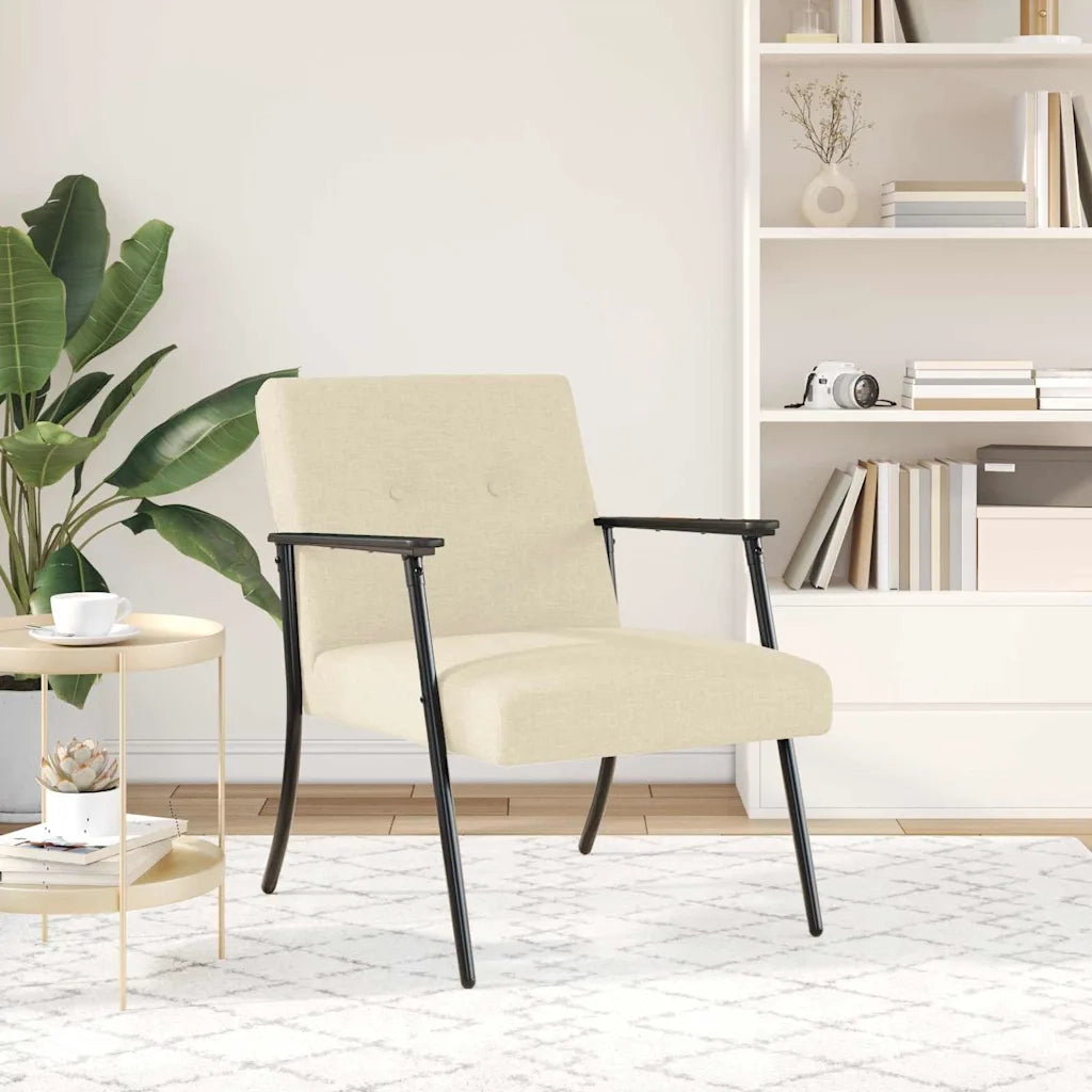 Poltrona | Sedia Relax Crema Tessuto