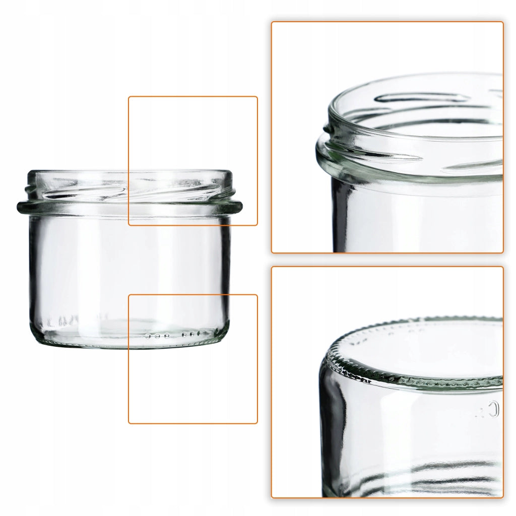 KADAX Tartu vasetti 235ml 10pz 82mm + coperchi "Piselli neri"