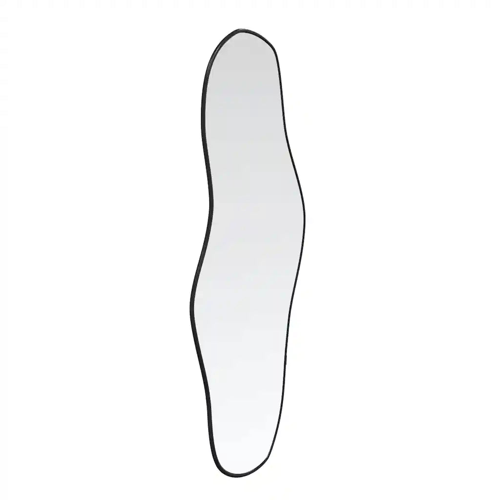 Specchio da Parete | Specchio decorativo Nero 80x35 cm