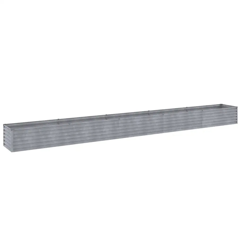 Fioriera decorativa rialzata per giardino balcone terrazzo 482 x 50 x 36 cm con robusto supporto in acciaio corten 02_0046129