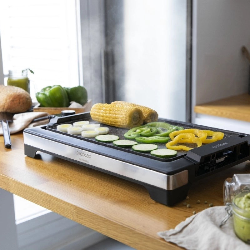 CECOTEC 03094 - Piastra da cucina Tasty&Grill 2000 InoxStone