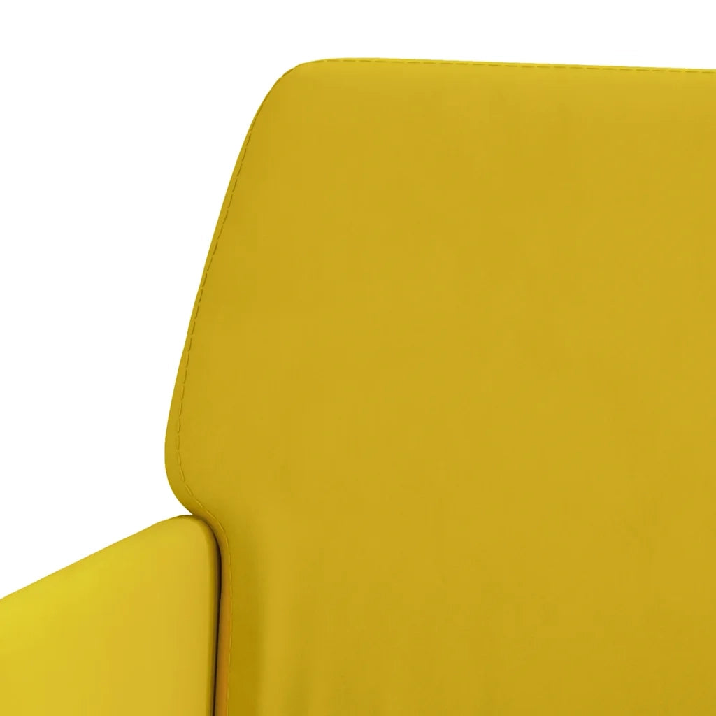 Poltrona Gialla 62x79x79 cm Velluto 351378