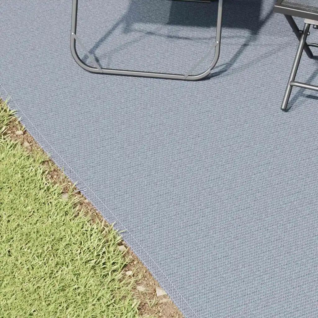Tappeto da Tenda Blu e Grigio 400 × 300 cm Polietilene 42000177