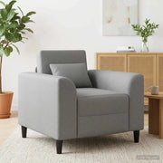 Poltrona Grigio Chiaro Tessuto 42042454