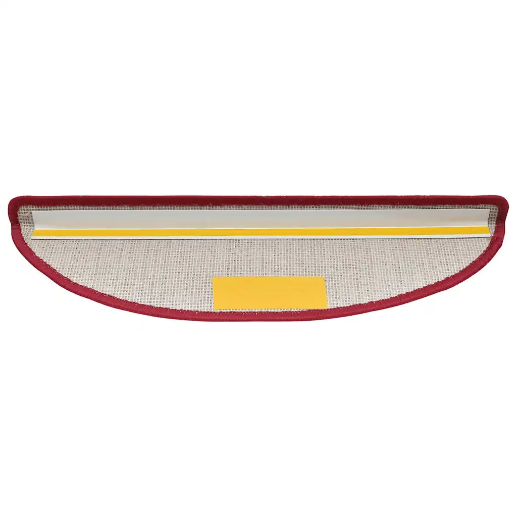 Tappetini per scale 30 pz | Gradini per Scale 56x17x3 cm Rossi semicircolari