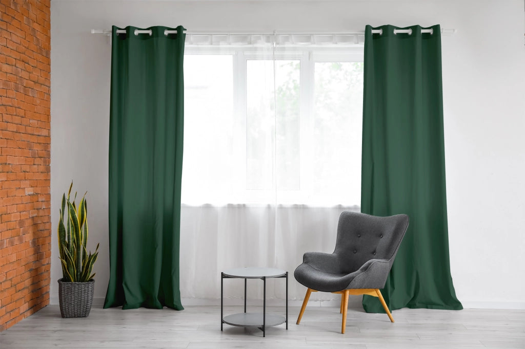 Tenda Semioscurante 140 x 290 Cm Moderne Con Occhielli  Verdone - 1 Tenda