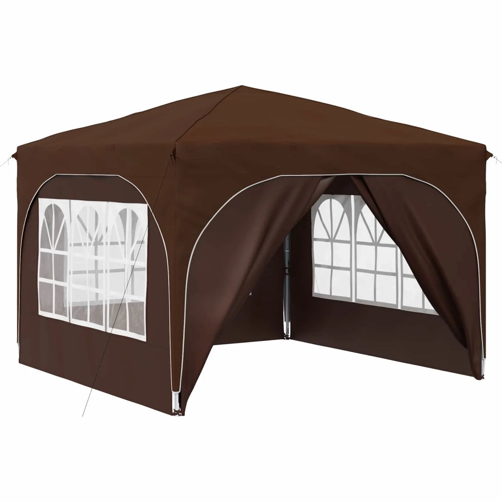 Tenda per feste a pop-up 290 x 290 x 245 cm Marrone 42019874