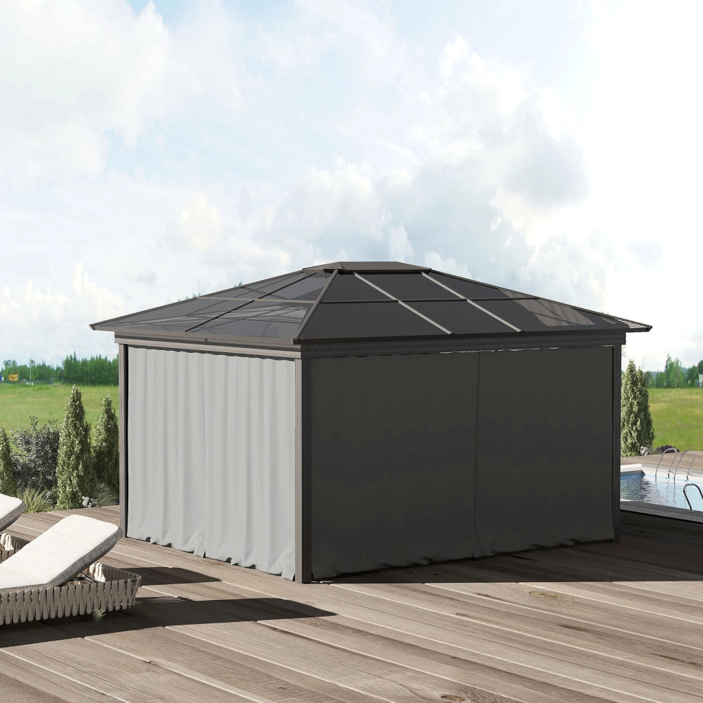 Pareti per Gazebo ¨C zephmum ¨C Grigio 302x205 cm