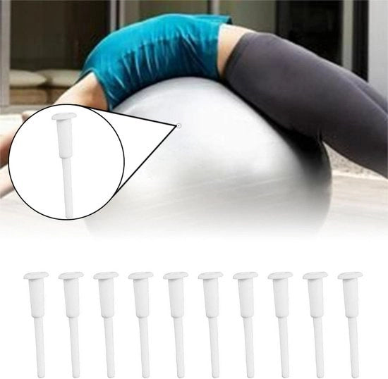 Set di sostituzione per pallone yoga aereostatico 10 pezzi - bianco - pallone per allenamento fitness