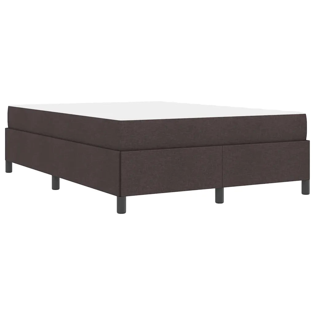 Letto a molle Marrone Scuro 140 x 200 cm Tessuto 3398867